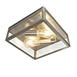 QAZQA rotterdam - Lampada da soffitto Moderno - 2 luce - L 280 mm - Acciaio - Moderno - Illuminazione ...