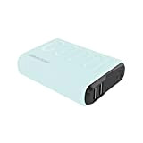 Realpower Caricabatterie Portatile 2 Porte USB, Uscita USB C e Power Delivery per Galaxy S8, S8+, Il Nuovo MacBook, Google ...