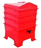 Red Tiger Rainbow standard Wormery composter, con 3 vassoi impilabili, Organic compost Bin,