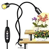 Relassy Full Spectrum LED Grow Light, 75 W COB Auto ON/Off Plant Lamp 12H/6H/3H Funzione di temporizzazione Dual Head Grow ...