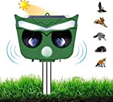 Repellente Gatti, Repellente Ultrasuoni Energia Solare IP64Impermeabile a Frequenza Regolabile per Allontanare Animali 6 Modalità Regolabile Repeller Animali Ultrasound Repellente ...