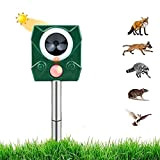Repellente per Gatti, Repellente Ultrasuoni Energia Solare IP56 Impermeabile a Frequenza Regolabile per Allontanare Animali 5 modalità Regolabile Repeller Animali ...