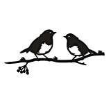 Robin Uccello in Metallo, Uccelli da Giardino in Metallo, Ornamento da Giardino Rustico Robin, Arte dell'Albero di Robin in Metallo, ...
