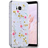 Robinsoni Cover Compatibile con Samsung Galaxy S8 Custodia Trasparente Cover Flessibile Silicone TPU Brillante Glitters Cover Luminosa Crystal Custodia 3D ...