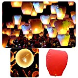 Rosenice Sky Lantern Festival cinese galleggiante lanterne Kongming lanterna - 10 pezzi (colore casuale)