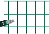 Rotolo 5 m Rete metallica zincata plastificata elettrosaldata per recinzione (1,2x5 metri)