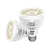 SANSI 15W lampade LED per Piante, Spettro Completo Luce di Coltivazione E27, Grow Light Lampada per Piante Semina, Crescita, Fioritura, ...