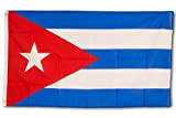 SCAMODA Bandiere federali e statali in Materiale Resistente alle intemperie con Occhielli Metallici, Bandiera (150x90cm) (Cuba)