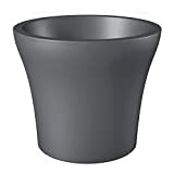 Scheurich - Vaso per Piante No1 Style High, Metallic Grey, Ø 40 cm, Höhe 34 cm