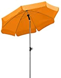 Schneider - Locarno, Ombrellone rotondo, colore: Arancione (Mandarine), Ø ca. 150 cm