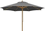 Schneider Malaga - Ombrello da sarta, Colore: Antracite, ca. 300 cm, 8 Pezzi, ombrellone Rotondo