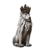 SDBRKYH Statua dell'animale sentinella del Leone, Statua Animale del Giardino della Statua del Leone Statua di Lion Statue del Grande ...