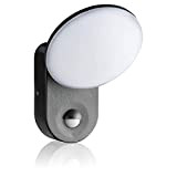 SEBSON® LED Lampada da Parete Esterno con Sensore di Movimento IP65, Antracite 15W 1300lm Bianco Freddo 6000K, Applique Esterno con ...