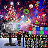 SGAINUL Proiettore Natale Esterno , 26 effetti HD (onde Oceaniche 3D e Motivi) Proiettore Luci Natale per Esterni Impermeabile Illuminazione ...