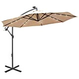 SHALOLY Parasol, Sun Shade Umbrella for Garden Garden Parasol Umbrella Easy To Open And Close Hanging Parasol for Balcony Pool