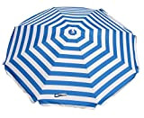 Shelta Australia Noosa - Ombrellone da spiaggia, 180 cm, a righe bianche e blu