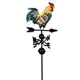 SHUIYUE Banderuola,Ornamento in Metallo a Forma di Gallo banderuola Weather Vane Garden Fences Pali da Cortile Tetti Weathervane Decor Ornamento ...