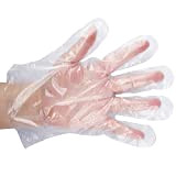 si - 1000 guanti usa e getta in plastica trasparente in polietilene, guanti in PE trasparenti per cucinare, pulire, fare ...