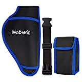 Siebwin Fodero per Forbici Potatura Elettriche con Sacchetto della Batteria (Blu)