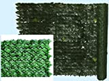 Siepe finta artificiale Edera Evergreen rotolo mt 1x20 612 gr/mq 800 foglie/mq supporto rigido