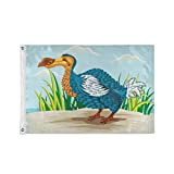 Simpatico Uccello Dodo Quadrato Banner Bandiera del Giardino Decorazione Primavera Estate per Cortile Esterno