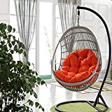 Singolo Garden Seat Swing Cuscino, Interni Esterni Egg Chair Ammortizzatore di sede, Altalena da Cuscino, Addensare Hanging Cuscino Chair Pad ...