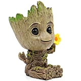 SLOCME Flower Groot Flower Pot - Guardiani della Galassia Groot per portapenne, ornamento da scrivania, vaso per piante con foro ...