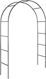 Small Arco da Giardino in Ferro per Rampicanti Supporto per Rose Decorazioni Misure 140L x 35P x 240H Colore Verde ...