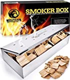 Smoker Box - Cassa per affumicatura per griglie - Deliziosa carne dal sapore affumicato per griglia a gas o carbone ...