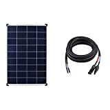Solar 1200100 Godetevi il pannello solare policristallino solare, 100 watt 12v Poly 100 W camper Caravan & Enjoysolar 4 Mm²Regolatore ...