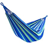 Sorbus Brazilian Double Hammock - Extra-Long Two Person Portable Hammock Bed for Indoor or Outdoor Spaces - Hanging Rope, Carrying ...