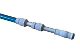 SPIRATO PD-02268 - Asta telescopica per piscina, in alluminio, 3 pezzi, 1,20-3,60 m, colore: Blu/Argento/Bianco