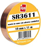 SR3611 - Nastro Adesivo Conduttivo In Rame - Adesivo Premium Messa Atterra - Repellente Per Lumache - 19 mm x ...