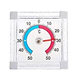 STARWAVE Square Plastic Door And Window Thermometer Indoor Outdoor Wall Garden Dial Measuring Thermometer Instrument