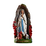 Statue e sculture da giardino, Statua della Madonna, Resina Collezionabili Vergine Maria Lourdes Grotta Figura, Decorazioni per la casa