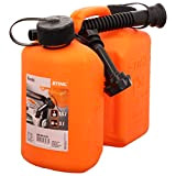 Stihl - Taniche combinate standard 3 e 1,5 litri, colore: Arancione