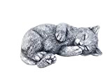 Stone and Style - Statuetta di gatto Minka sognante, in pietra massiccia, resistente al gelo e alle intemperie fino a ...