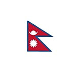 Stormflag Bandiera Nepal Asia, 90 x 150 cm, in poliestere pongee, 90 g, doppia cucitura