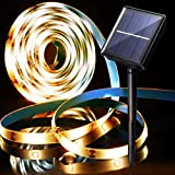 Striscia luminosa a energia solare, catena di luci a LED per esterni, impermeabile, flessibile, 3 m, 90 LED, corda di ...