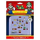 Super Mario - Set di 23 magneti (Regno dei funghi), multicolore, 18 x 24 x 0, 3 cm, MS65081