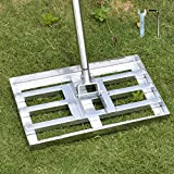 SurmountWay Lawn Levelawn Leveling Rake Golf - Strumento per erba da giardino, strumento per il topdressing Surface Levelawn Rake in ...