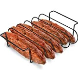 SWEWARM Rib Rack for Grilling and Grilling, non-stick Metal Rib Holder, BBQ Rib Holder, Holds up to 5 Rib Grilling ...