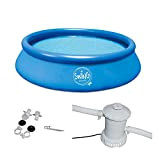 Swing Quick Up Easy di posizionamento Pool con pompa filtrante, Blu, 366 x 91 cm