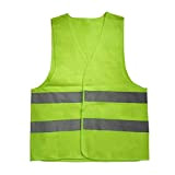 SZYZ Gilet Riflettente di Avvertimento Abbigliamento da Lavoro Gilet Protettivo ad Alta visibilità Verde XXXL