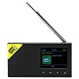 TAKE FANS Radio Digitale Portatile Domestica Che Utilizza la Radio Digitale per l'uscita Stereo dello Schermo LCD da 2,4 Pollici ...