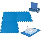Tappeto da pavimento modulabile per piscina, 8 piastrelle da 50 x 50 cm