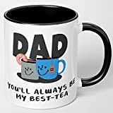 Tazza con scritta in lingua inglese "Papà", con scritta in lingua inglese "Funny Best Dad", con scritta in lingua inglese ...