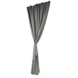 Tenda 300 x 250 cm, colore grigio, per esterni con occhielli, parasole durevole e resistente alle intemperie, con corda in ...