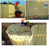 Tenda Arella In Plastica Pvc Colore Naturale Tipo bamboo Dimensione 150X300 Cm protegge la tua privacy