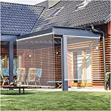 Tende alla veneziana PVC Blinds patio patio sfumature pergola ombrellone, 85 cm/105 cm/125 cm/145 cm di larghezza, grande impermeabile esterno ...